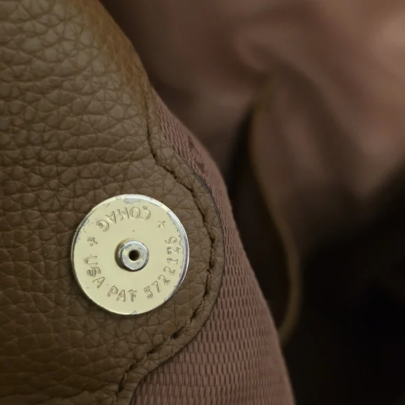 Coach Edie  Brown Leather Embossed Horse And Carriage Bag - Picture 8 of 15